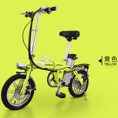 14-inch 48vJapan  aluminum alloy lithium battery adult electric bicycle portable bike,Double disc brake Folding MBX