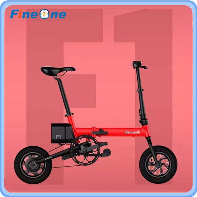 2017 12 Inch Idealwalk F1 Electric Bicycle Green Energy E-Bike Scooter Folding Powerful Electric Bike With Pedal and Battery