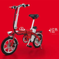 14-inch 48vJapan  aluminum alloy lithium battery adult electric bicycle portable bike,Double disc brake Folding MBX