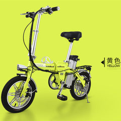 14-inch 48vJapan  aluminum alloy lithium battery adult electric bicycle portable bike,Double disc brake Folding MBX