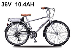 26" 6 Speed 250W 36V10.4AH Lithium Battery Retro Electric Bike for Men, Electric Bicycle, E bike with Reflective Rims