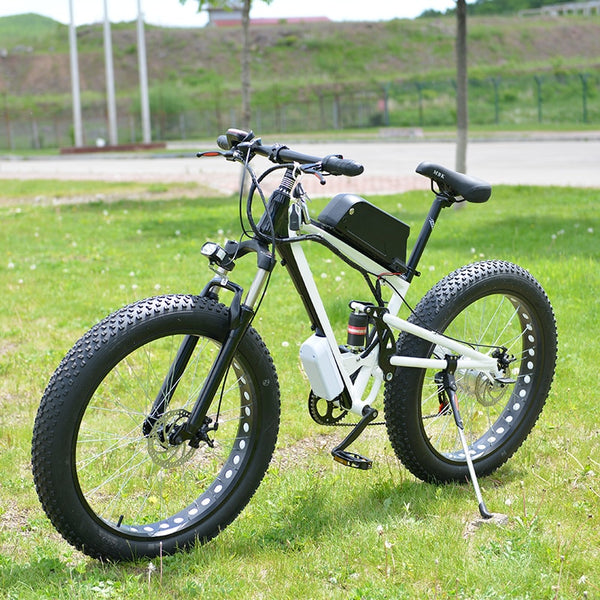 19 inch Snow Electric Bike 7 Speed, 26*4.0 Fat Tire Snow Bike, 48V 15AH 500W powerful Electric Bike,Aluminum Alloy Frame Ebike