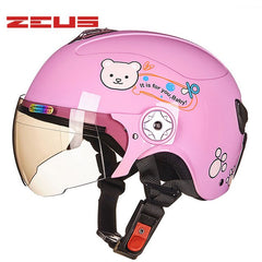 ZEUS S size Children's Helmets Four Seasons Half Face Motorcycle Electric Bicycles Helmet Harley style