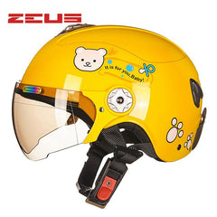 ZEUS S size Children's Helmets Four Seasons Half Face Motorcycle Electric Bicycles Helmet Harley style