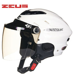 ZEUS Half Helmet,Electric Bicycle Helmet,Summer Motorcycle Helmet,Vintage Sctoor Half helmet with Anti UV lens