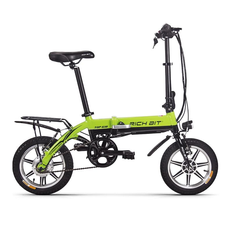 RichBit Mini Folding Electric Bike 36V 250W Lithium Battery Electric Bicycle Folding Electric Mountain Bike With 10.2Ah Battery