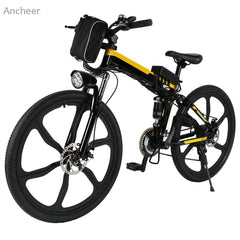 26inch 21 Speed Mountain Bike Foldable Electric Power Mountain Bicycle Lithium-Ion Battery Aluminum Alloy Bicycle Frame Sports