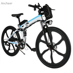 26inch 21 Speed Mountain Bike Foldable Electric Power Mountain Bicycle Lithium-Ion Battery Aluminum Alloy Bicycle Frame Sports