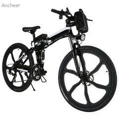 26inch 21 Speed Mountain Bike Foldable Electric Power Mountain Bicycle Lithium-Ion Battery Aluminum Alloy Bicycle Frame Sports