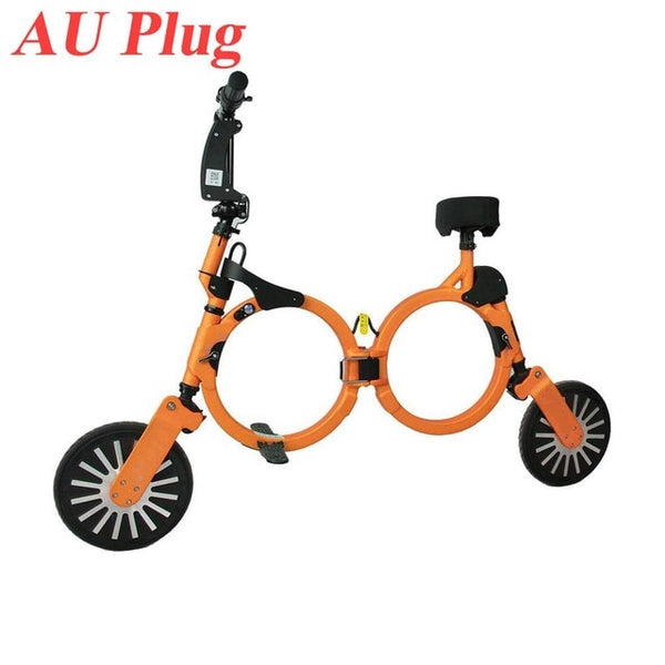 Ultralight Foldable Backpack E-bike Folding Electric Bike Scooter 2 Wheel Mini Smart Motor Skate Rechargeable Electric Bicycle