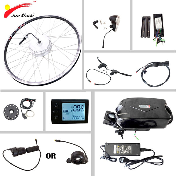 Electric Bike Conversion Kit with Battery 36v10ah Electric Bicycle Motor Wheel 250W 350W 500W E-bike Ebike Electric Bike Kit