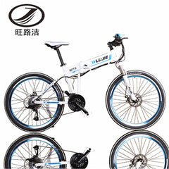 27 Speeds, 26 iches, 48V/10A, 350W, Folding Electric Bicycle, Aluminum Alloy Frame, Mountain Bike, High Speed over 30 km/h