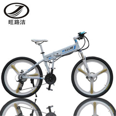 27 Speeds, 26 iches, 48V/10A, 350W, Folding Electric Bicycle, Aluminum Alloy Frame, Mountain Bike, High Speed over 30 km/h