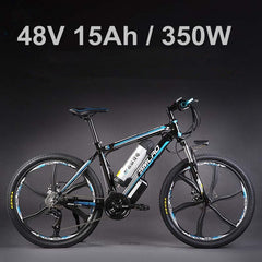 24 Inches 48V Lithium Battery 500 Watts Electric MTB E Bike, 27 Speed Electric Bicycle,adopt Oil Disc Brakes,Suspension Fork