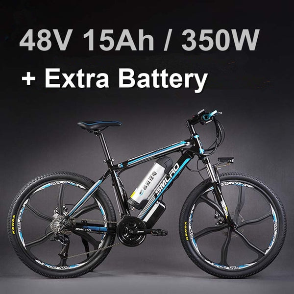24 Inches 48V Lithium Battery 500 Watts Electric MTB E Bike, 27 Speed Electric Bicycle,adopt Oil Disc Brakes,Suspension Fork