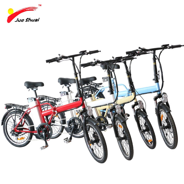 20 inch Electric Bicycle Folding Ebike 36V 250W Rear hub Motor Wheel with 36v 10ah Lithium Battery LED Controller E-bike