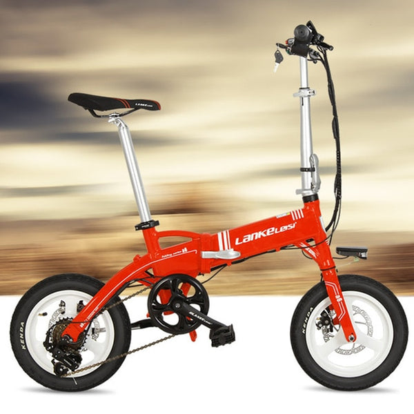 A6 Mini Folding Electric Bike, 240W, 36V/8.7A, 14 Inches, Disc Brake, Hidden Battery, Magnesium Alloy Rim, Super Quality.