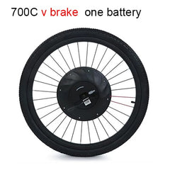 iMortor All in One Electric Bicycle Motor Wheel 26" 700C Ebike Parts USB DIY 36v 250W Electric Bike Conversion Kit with Battery