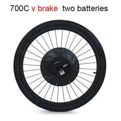 iMortor All in One Electric Bicycle Motor Wheel 26" 700C Ebike Parts USB DIY 36v 250W Electric Bike Conversion Kit with Battery