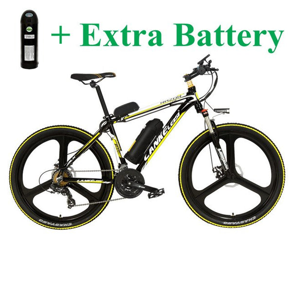 26 Inch 5 Grade Assist 48V 10Ah Strong Battery Electric Mountain Bike,with 3.5 Inches Big Bicycle Computer, 7 Speed