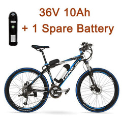 MX2000 27 Speeds, 26", 36V/48V, 240W, Aluminum Alloy Frame, Lithium Battery Electric Bicycle, Mountain Bike, E Bike Disc Brake.