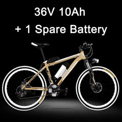 MX3.8 21 Speed, 26 inches*1.95, 36/48V, 240W, Aluminum Alloy Frame, Electric Bicycle, Mountain Bike, Strong Power.