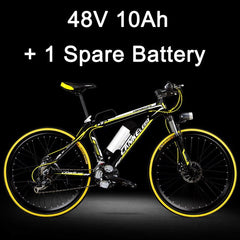 MX3.8 21 Speed, 26 inches*1.95, 36/48V, 240W, Aluminum Alloy Frame, Electric Bicycle, Mountain Bike, Strong Power.