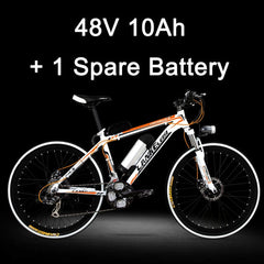MX3.8 21 Speed, 26 inches*1.95, 36/48V, 240W, Aluminum Alloy Frame, Electric Bicycle, Mountain Bike, Strong Power.