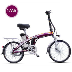 Quick Folding Electric Bike Electric Bicycle, 20 inch 48V/250W Big Lithium Battery Folding Bike With 2 Seats e Bike