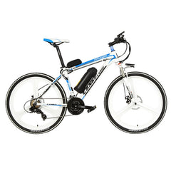 26 Inch 5 Grade Assist 48V 10Ah Strong Battery Electric Mountain Bike,with 3.5 Inches Big Bicycle Computer, 7 Speed