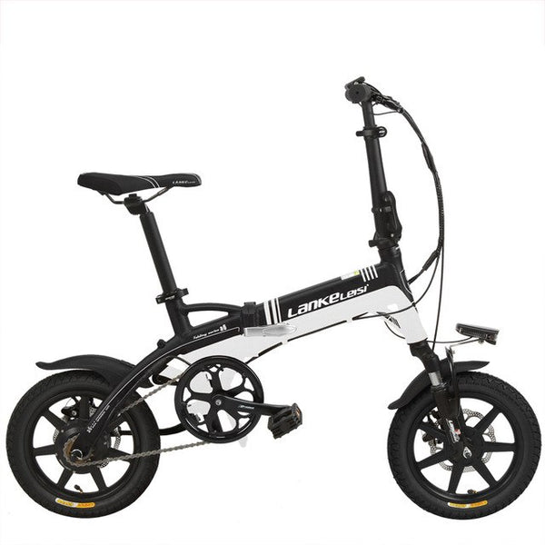 14 Inches Folding Bicycle, Integrated Magnesium Alloy Rim, Hydraulic Disc Brake, Suspension Fork Electric Bike