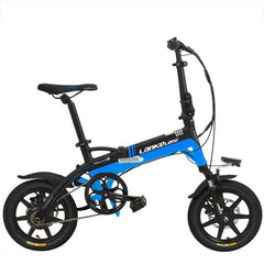 14 Inches Folding Bicycle, Integrated Magnesium Alloy Rim, Hydraulic Disc Brake, Suspension Fork Electric Bike