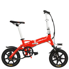 14 Inches Folding Bicycle, Integrated Magnesium Alloy Rim, Hydraulic Disc Brake, Suspension Fork Electric Bike