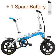 14 Inches Folding Bicycle, Integrated Magnesium Alloy Rim, Hydraulic Disc Brake, Suspension Fork Electric Bike