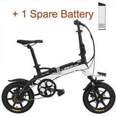 14 Inches Folding Bicycle, Integrated Magnesium Alloy Rim, Hydraulic Disc Brake, Suspension Fork Electric Bike