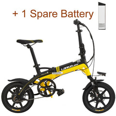 14 Inches Folding Bicycle, Integrated Magnesium Alloy Rim, Hydraulic Disc Brake, Suspension Fork Electric Bike