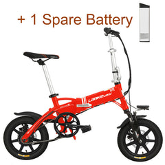 14 Inches Folding Bicycle, Integrated Magnesium Alloy Rim, Hydraulic Disc Brake, Suspension Fork Electric Bike