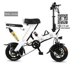 Akonasda mini Electric bike 500W 48V 8A 12 inch mini E-bike one sat and two seat optional manufacturer price