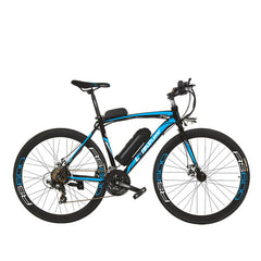 RS600 Powerflu Electric Bike, 36V 10/20Ah Battery E Bike,700C Road Bicycle, Both Disc Brake, Aluminum Alloy Frame, Mountain Bike