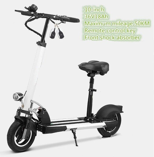 Daibot Electric Kick Scooter Two Wheel Electric Scooters Foldable 10 inch 36v/48v Portable Folding Electric Bike