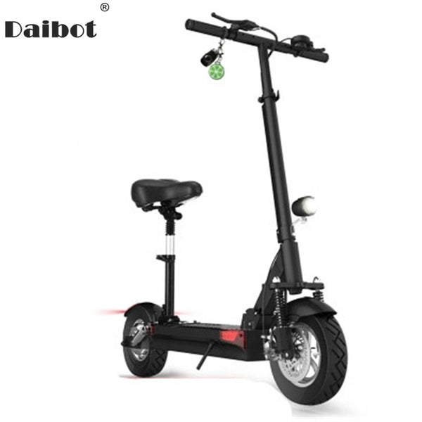 Daibot Y5S Y6 Y7 Foldable Electric Skateboard 10 Inch folding bike seated Electric Scooter with Seat Hoverboard Double Shock