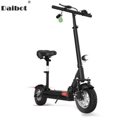 Daibot Y5S Y6 Y7 Foldable Electric Skateboard 10 Inch folding bike seated Electric Scooter with Seat Hoverboard Double Shock