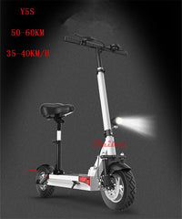 Daibot Y5S Y6 Y7 Foldable Electric Skateboard 10 Inch folding bike seated Electric Scooter with Seat Hoverboard Double Shock