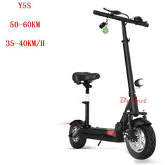 Daibot Y5S Y6 Y7 Foldable Electric Skateboard 10 Inch folding bike seated Electric Scooter with Seat Hoverboard Double Shock