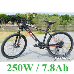 G8 26 inches Hidden Battery Electric Bicycle, 48V 250W/350W, Aluminum Alloy Frame, Disc Brake, 21 Speed E Mountain Bike