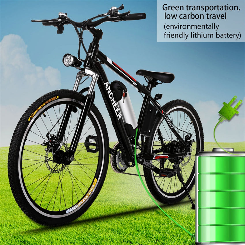 26 " 250W Electric Bike Aluminum EBike 21 Speed Mountain Bike City Road Electric Power Bicycle Disc brake Bicicleta