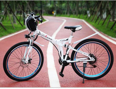 26 inch electric bicycle 48V.10.8AH lithium battery electric mountain bike integrated wheel 350W electric folding bicycle