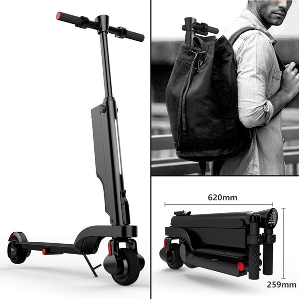 HX X6 Mini Electric Skateboard Two Wheel  With Bluetooth Speaker Motor 200W 24V Portable Foldable Electric Bike For Adults