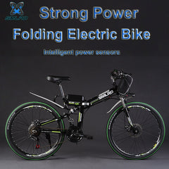 26" 48V 350W/500W 8 / 12.5AH Lithium Battery Folding Electric Bicycle, Mountain Bike, Electric Bike, MTB E Bike (Bag Type)