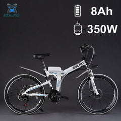 26" 48V 350W/500W 8 / 12.5AH Lithium Battery Folding Electric Bicycle, Mountain Bike, Electric Bike, MTB E Bike (Bag Type)